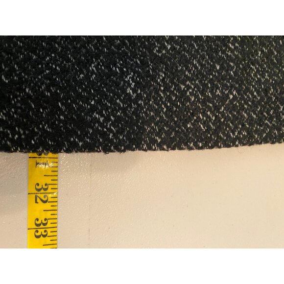 Latte Womens Coat Black Tweed Heavyweight Button Closure  Small - Picture 8 of 12